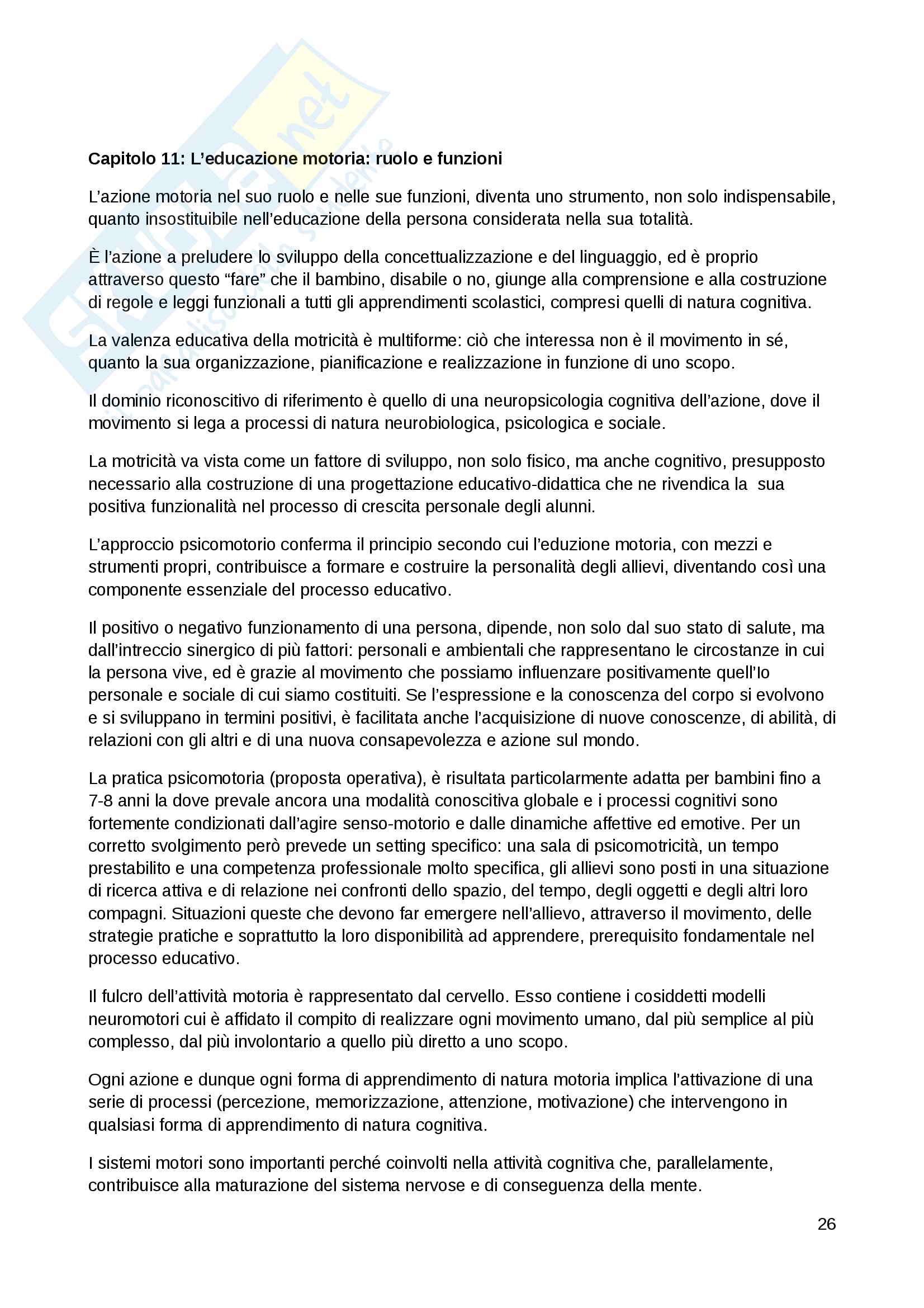 Pedagogia speciale Pag. 26