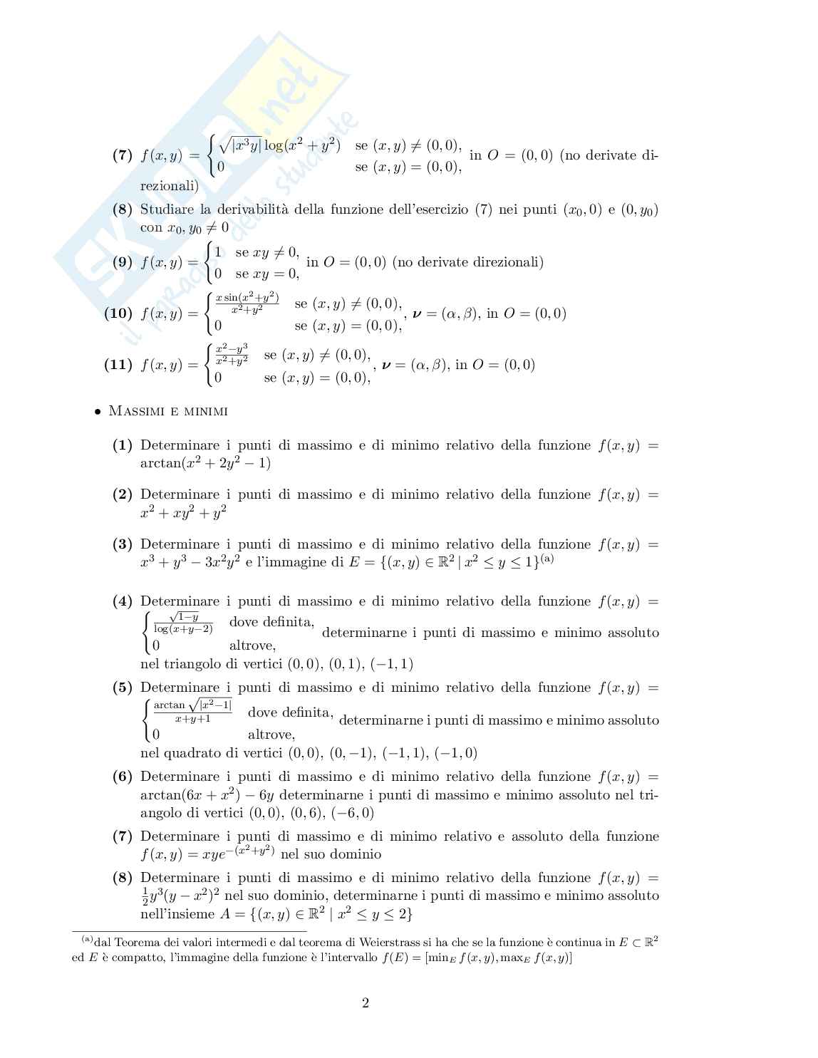 Esercizi Analisi matematica 2 Pag. 2