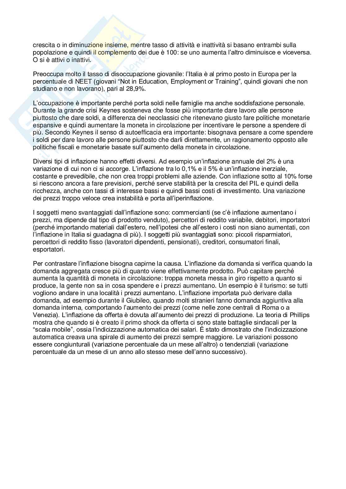 Riassunto esame Economia politica, Prof. Perone Simona, libro consigliato Economia, Begg Pag. 21