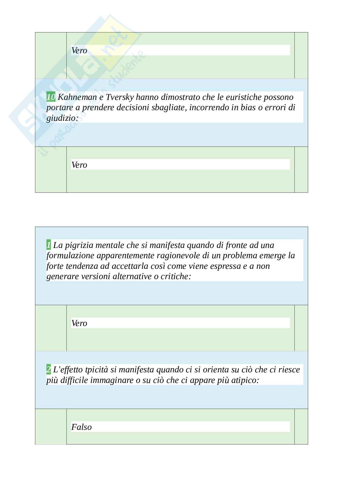 Tutte le 600 domande e risposte esame di Psicologia giuridica dei processi cognitivi - 103 Pagine - Aggiornate a Novembre 2022 Pag. 91