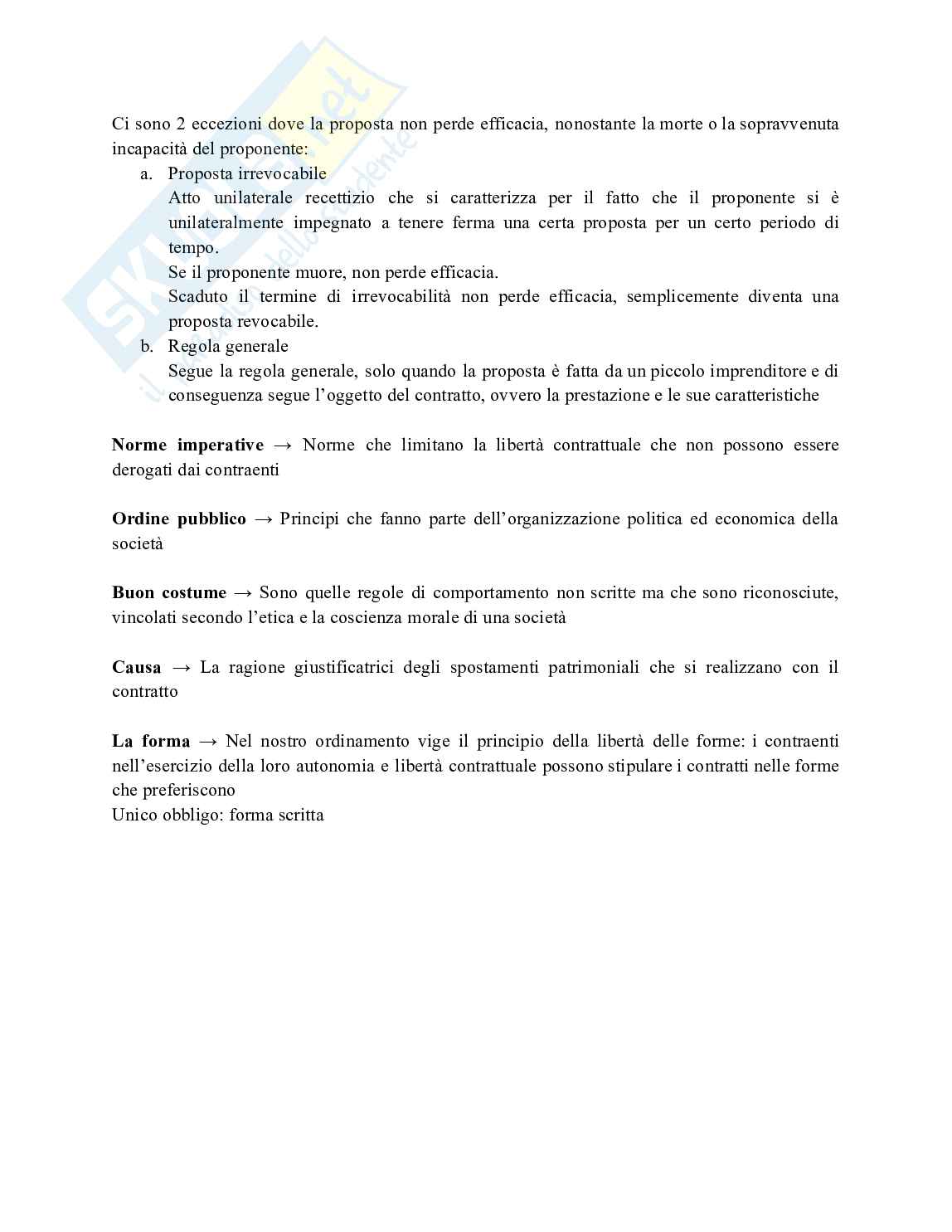 Riassunto esame Diritto privato, Prof. Bonini Roberta Serafina, libro consigliato Manuale di diritto privato , Roppo Pag. 41