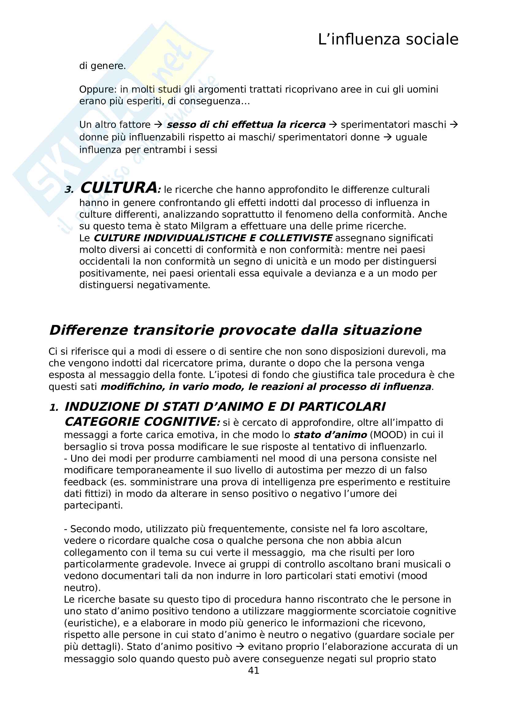Appunti per il sostenimento dell'esame di psicologia dei gruppi Pag. 41