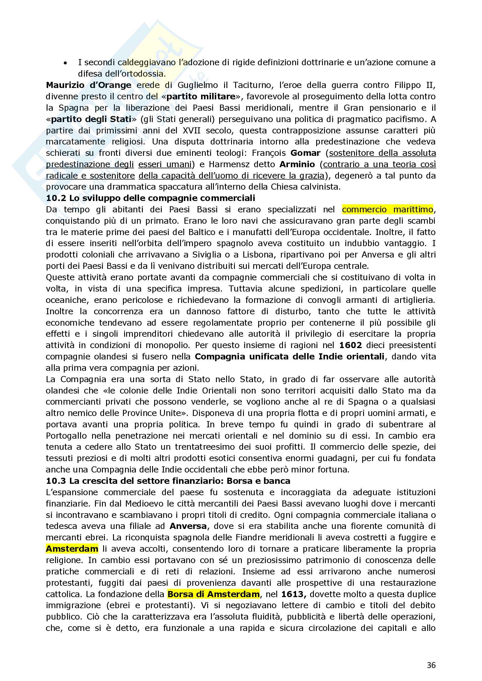 Riassunto esame Storia Moderna, prof. indefinito, libro consigliato Manuale di storia moderna, Ago, Vidotto Pag. 36