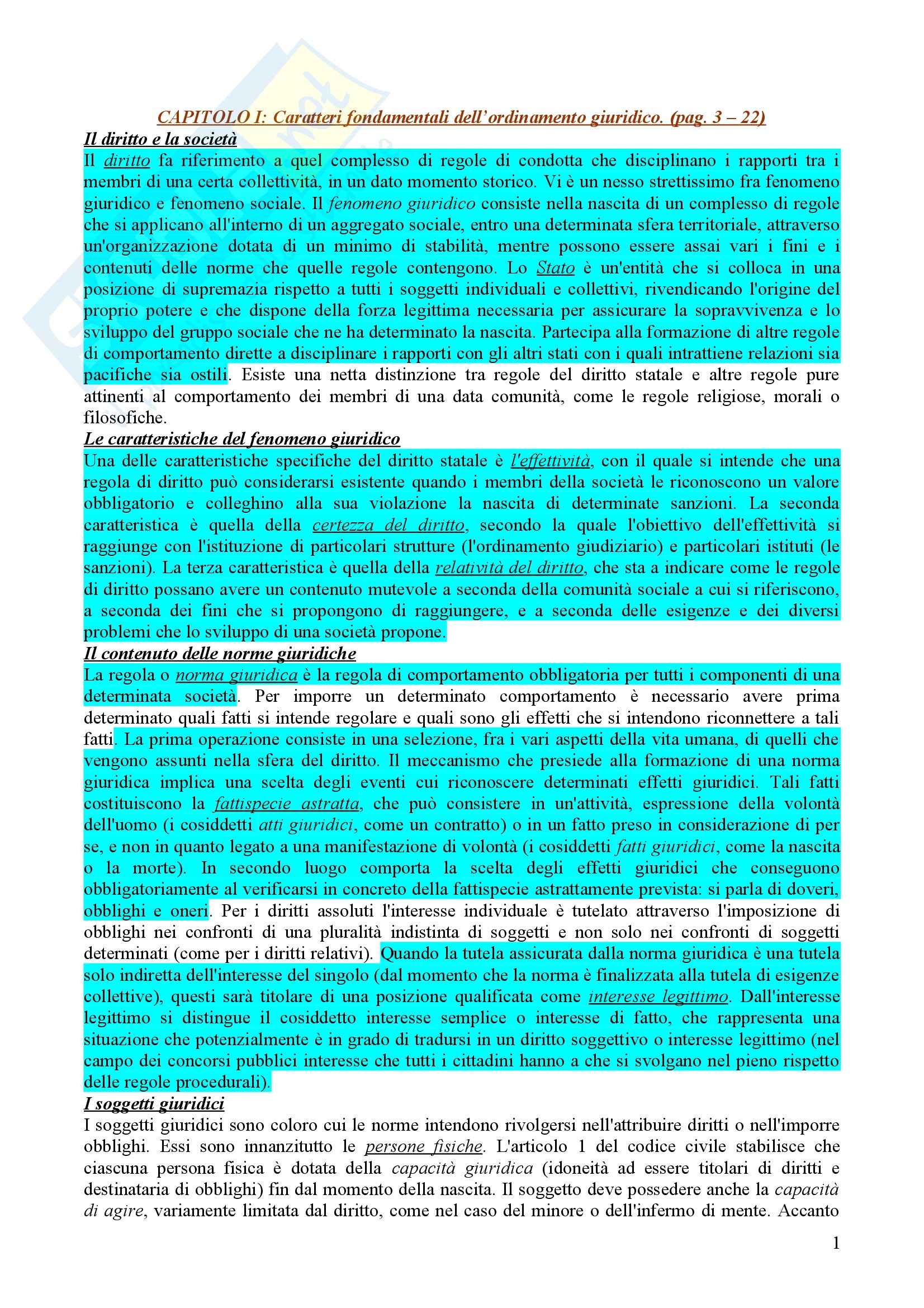 Riassunto esame diritto pubblico, prof. Caravita Pag. 1