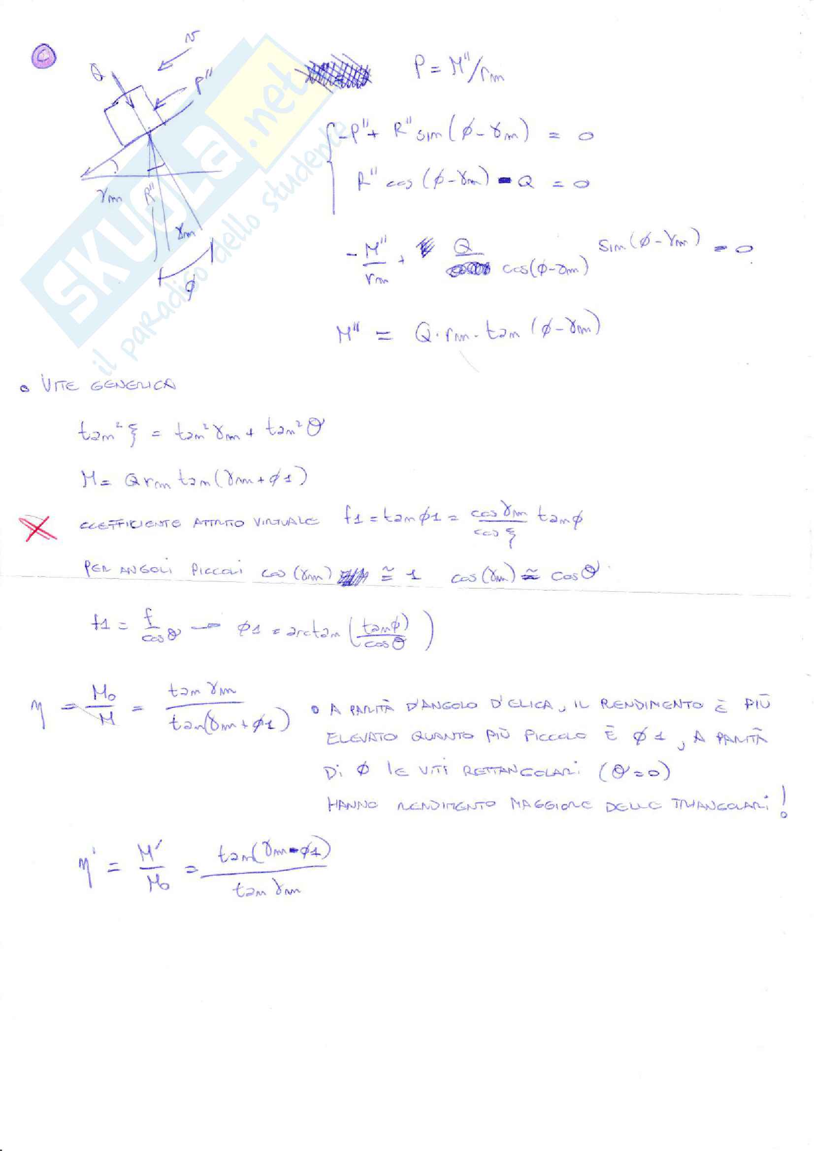 Riassunto e sintesi esame Meccanica Applicata alle Macchine, prof. Callegari, libro consigliato Meccanica applicata alle macchine, Callegari - Fanghella - Pellicano Pag. 66
