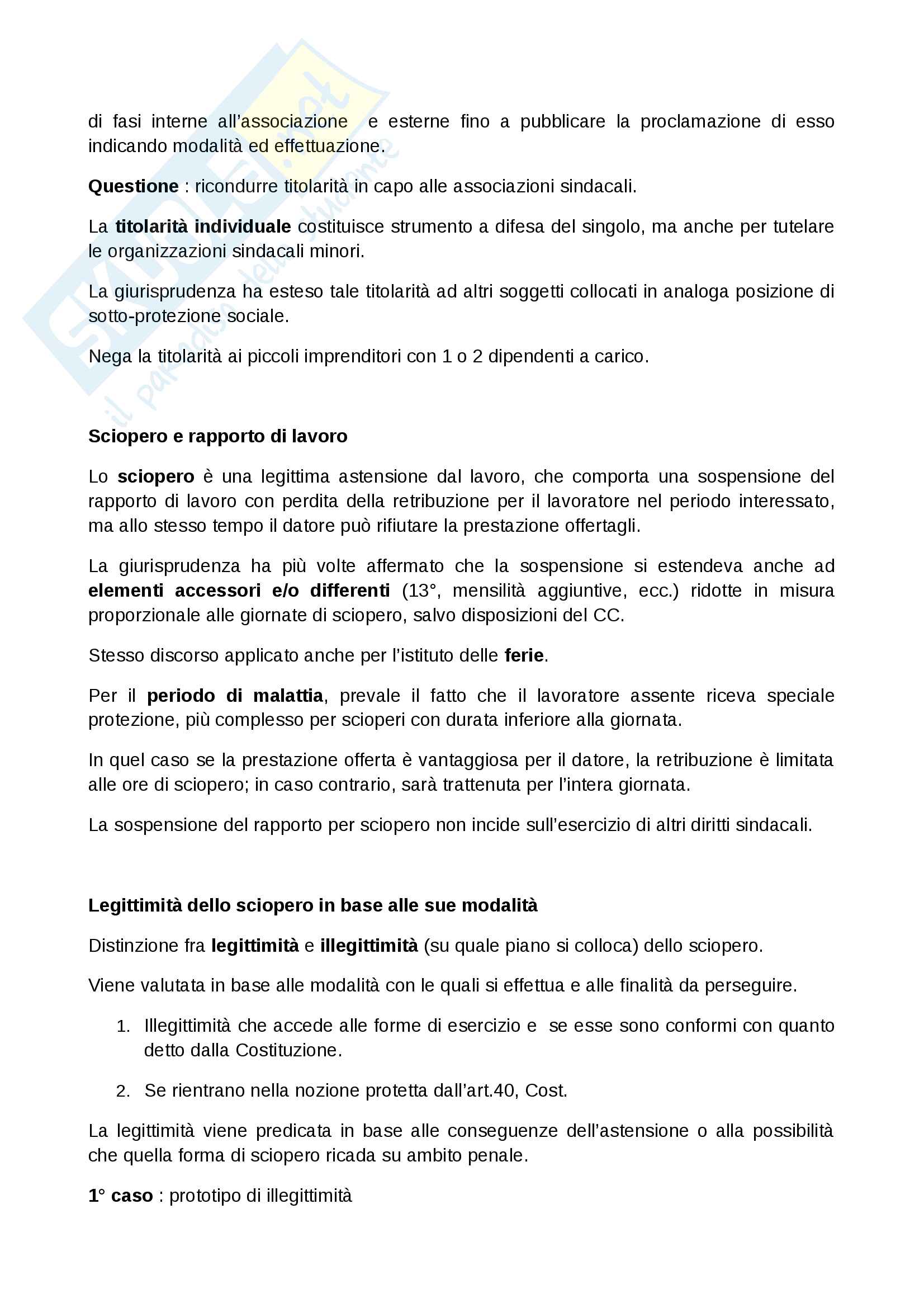 Autotutela e conflitto collettivo Pag. 2