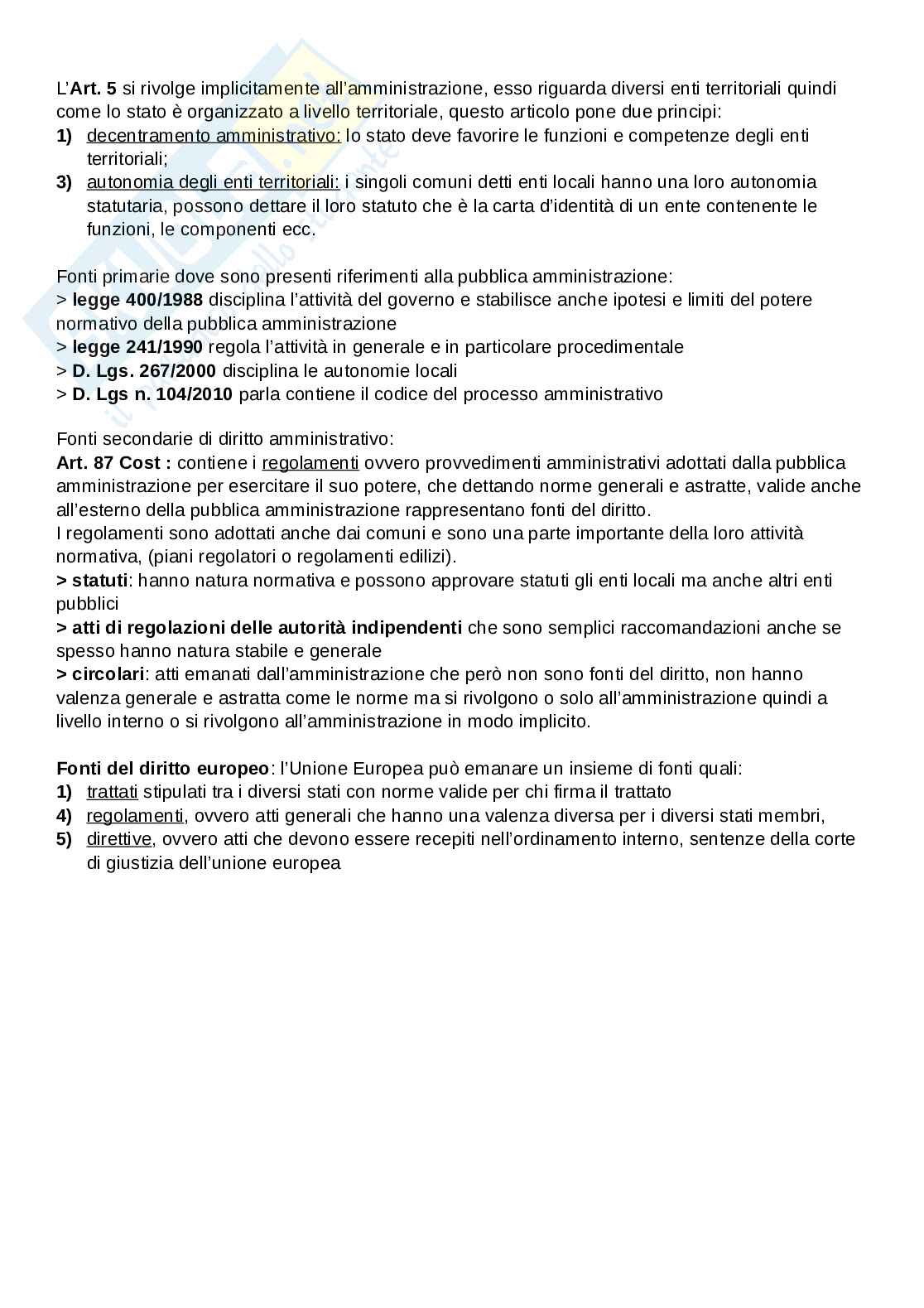 Appunti integrali Diritto amministrativo Pag. 6