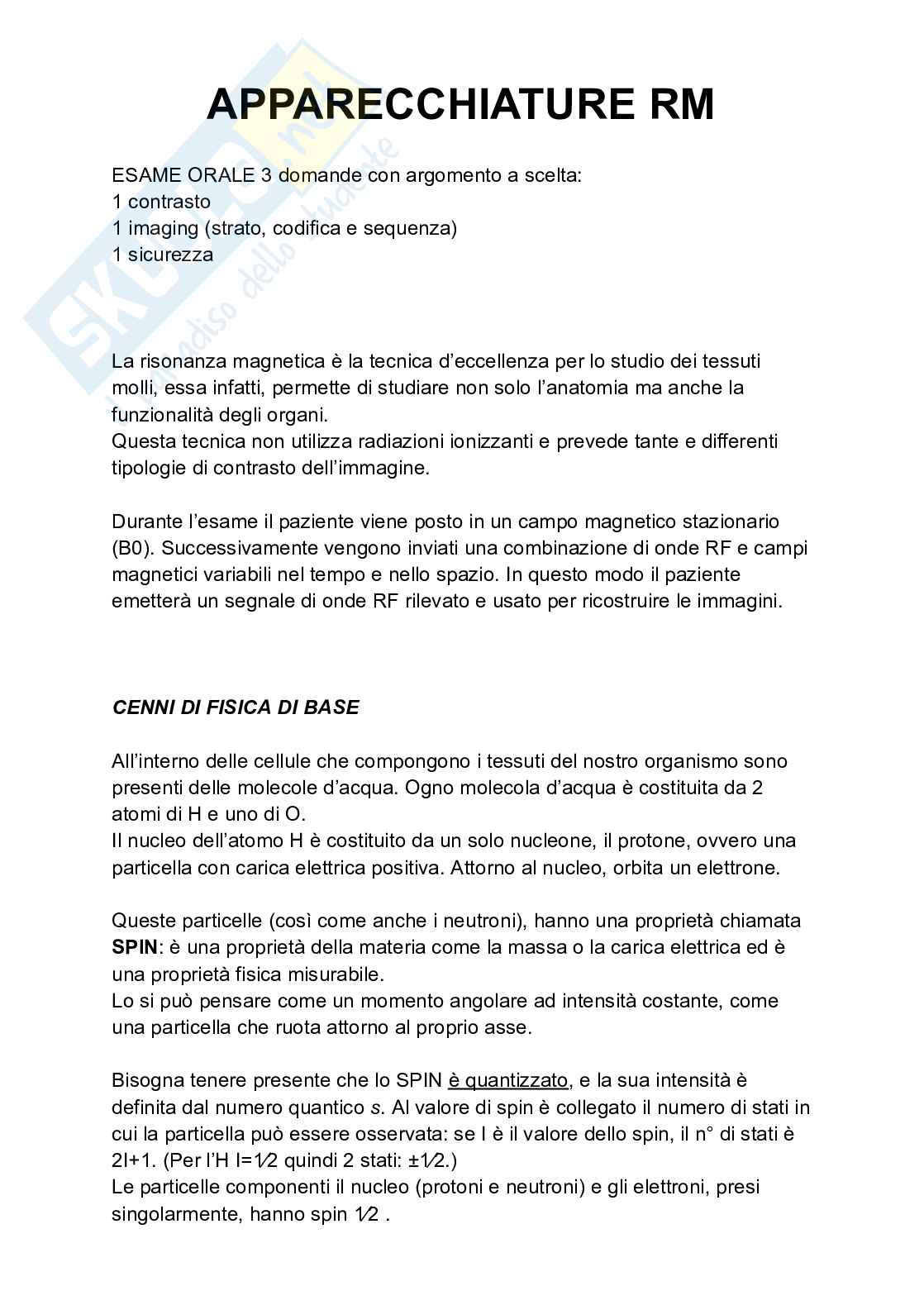 Apparecchiature rm Pag. 1
