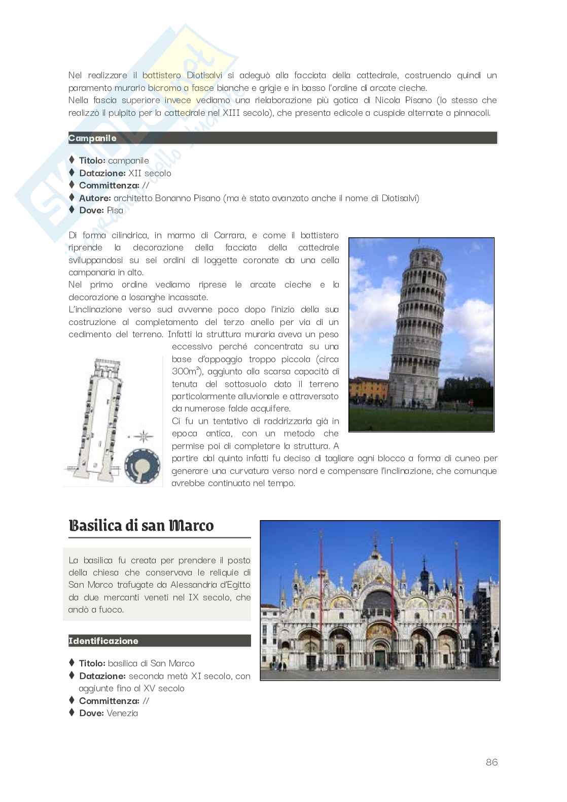 Riassunto esame Storia dell'arte medievale , Prof. Pala Andrea, libro consigliato Le ragioni della bellezza, Pinelli Pag. 86