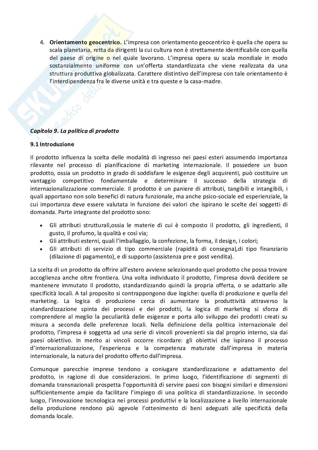 Riassunto marketing internazionale Pag. 81