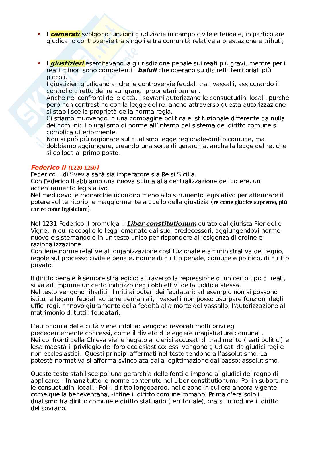 Riassunto esame Storia del diritto medievale, Prof. Bianchi Riva Raffaella, libro consigliato Storia del diritto medievale e moderno in Europa, Padoa Schioppa Pag. 76