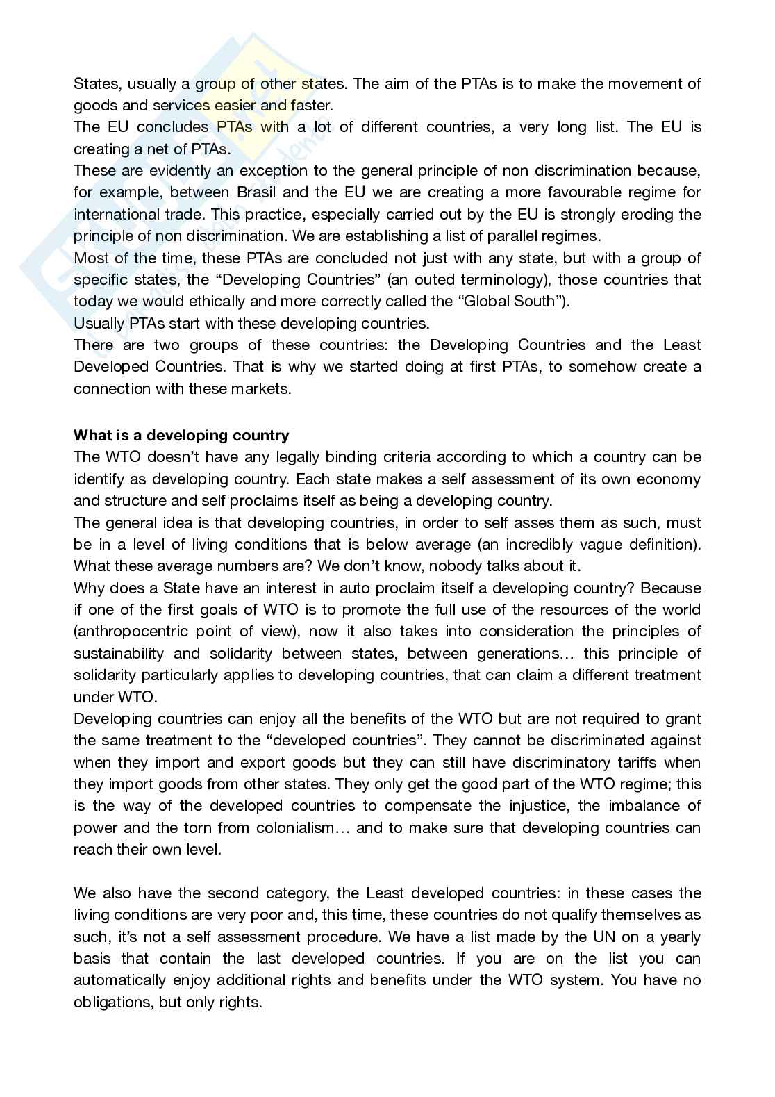 Appunti completi Eu Law and Global Challenges Pag. 46