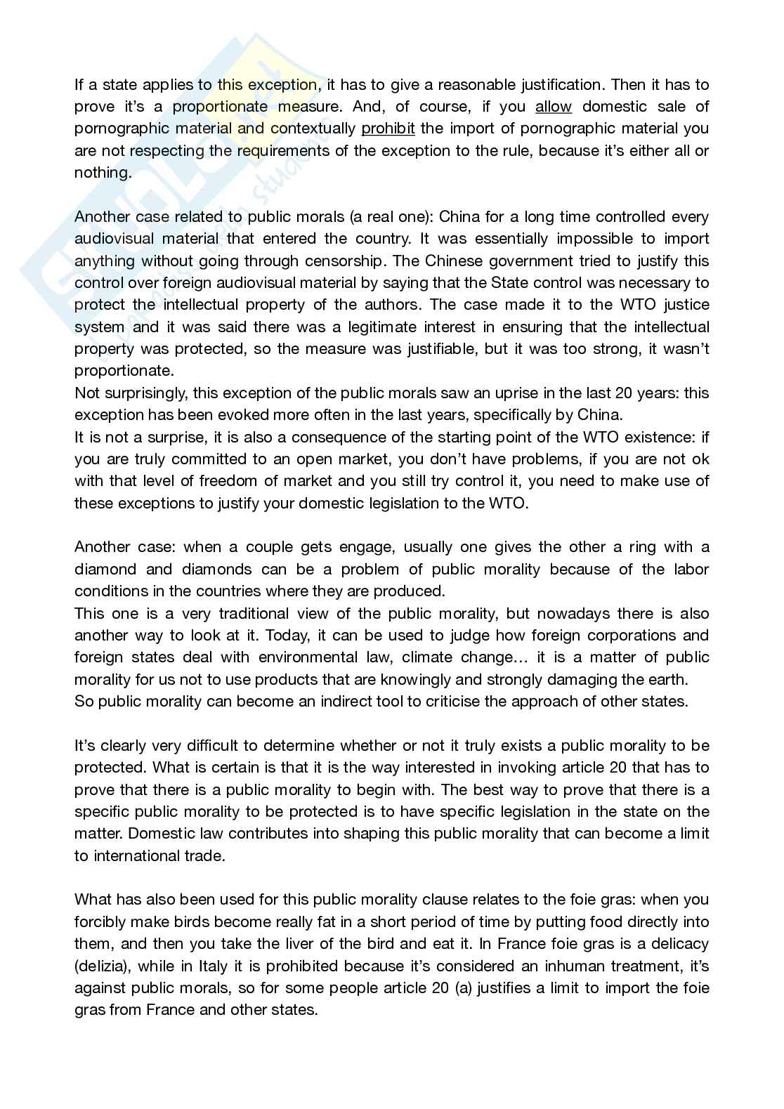 Appunti completi Eu Law and Global Challenges Pag. 51