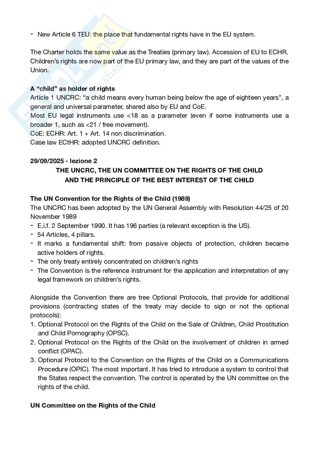 Appunti completi Eu Law and Global Challenges Pag. 6