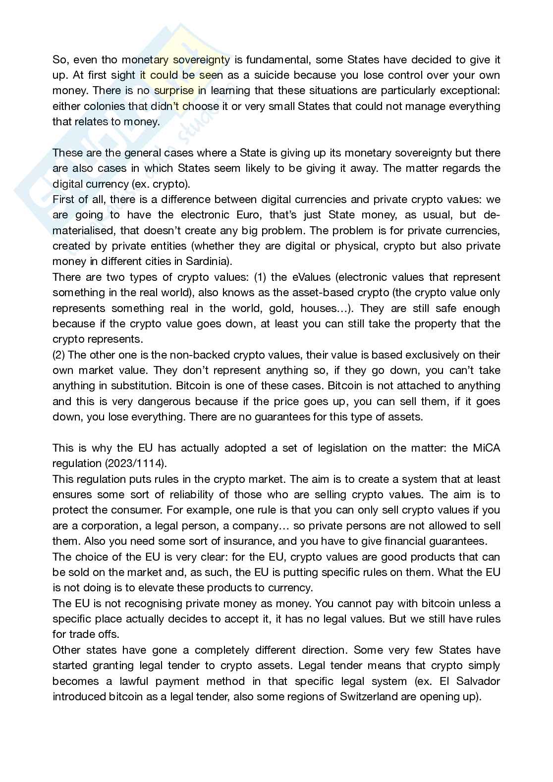 Appunti completi Eu Law and Global Challenges Pag. 61