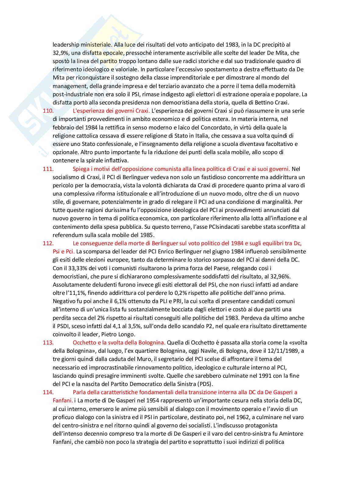 Paniere Storia dei partiti e dei movimenti politici - Risposte aperte - aggiornato (2025) Pag. 21