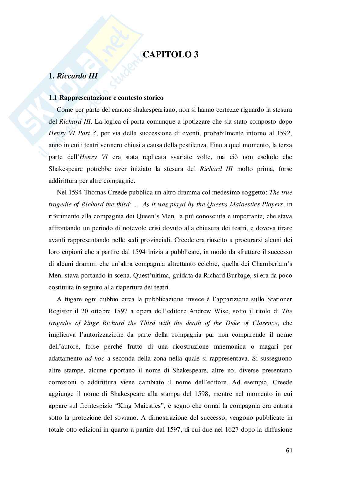Antieroica eroicità: don Juan e Riccardo III a confronto Pag. 61