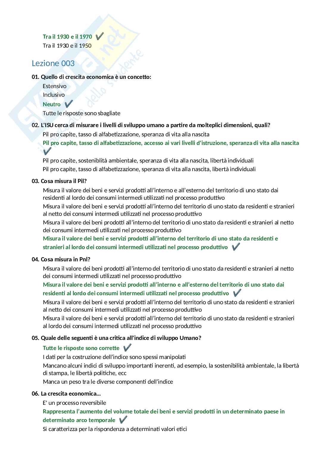 Paniere completo Storia economica, 2026  Pag. 2