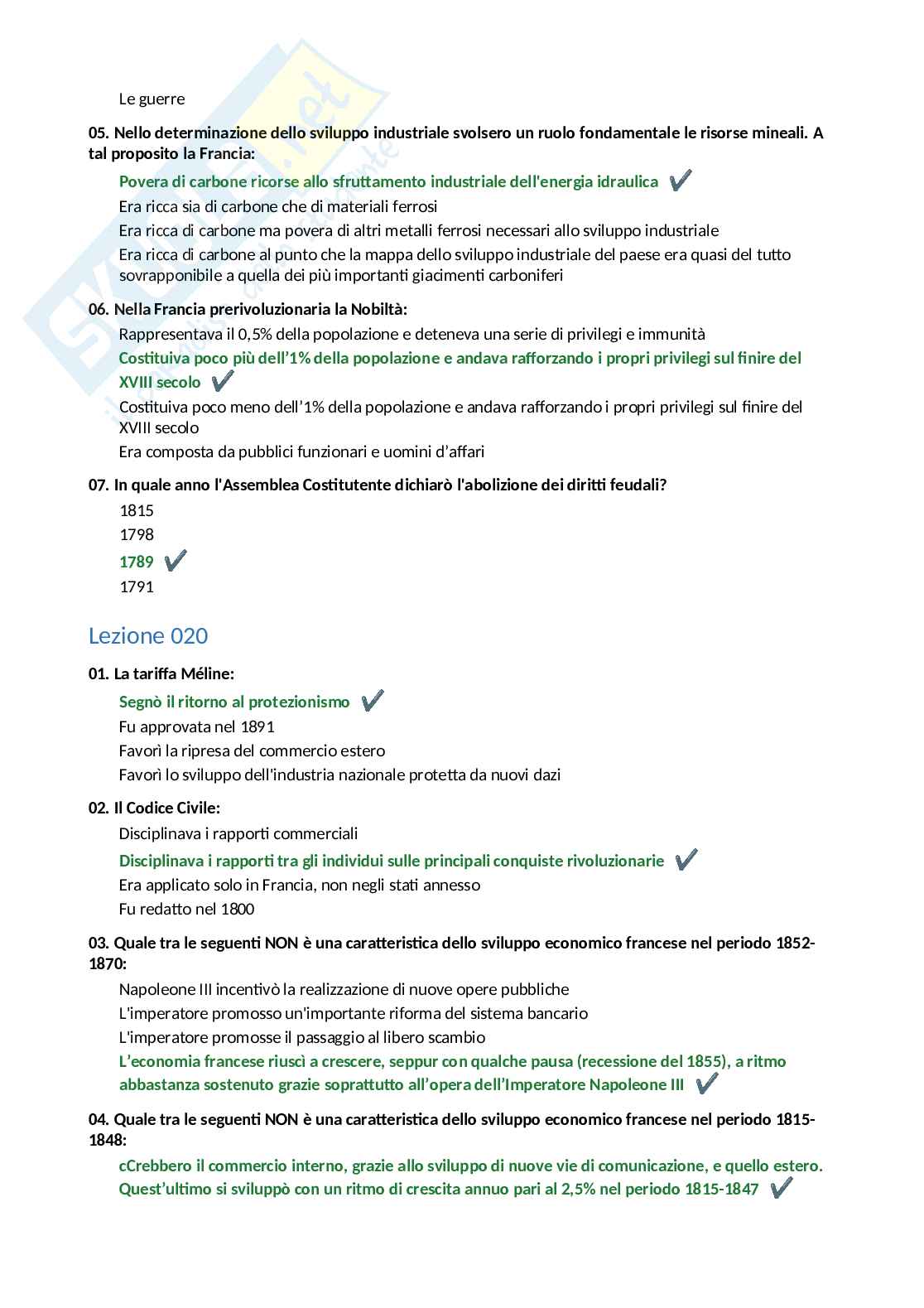 Paniere completo Storia economica, 2026  Pag. 21