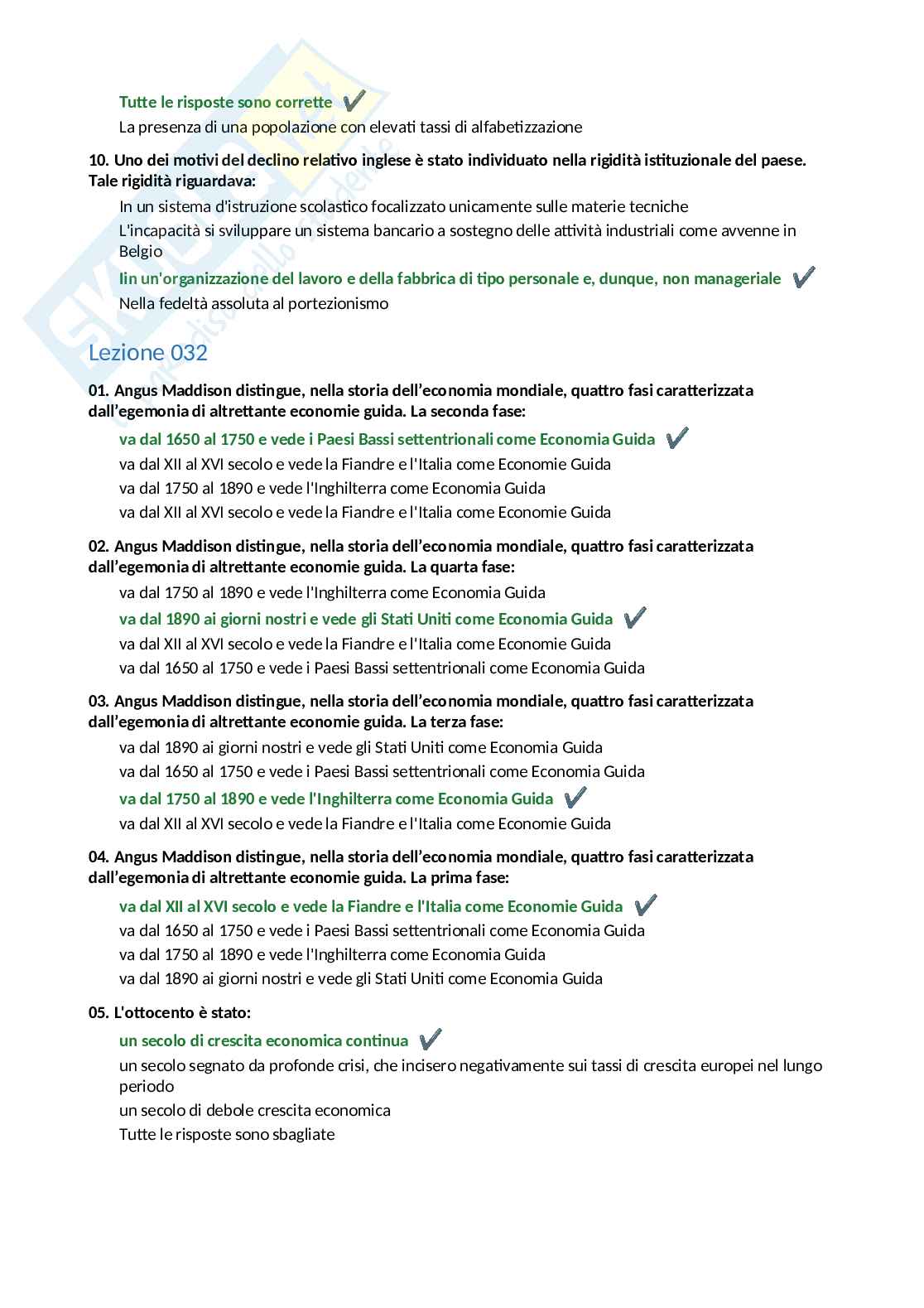 Paniere completo Storia economica, 2026  Pag. 36