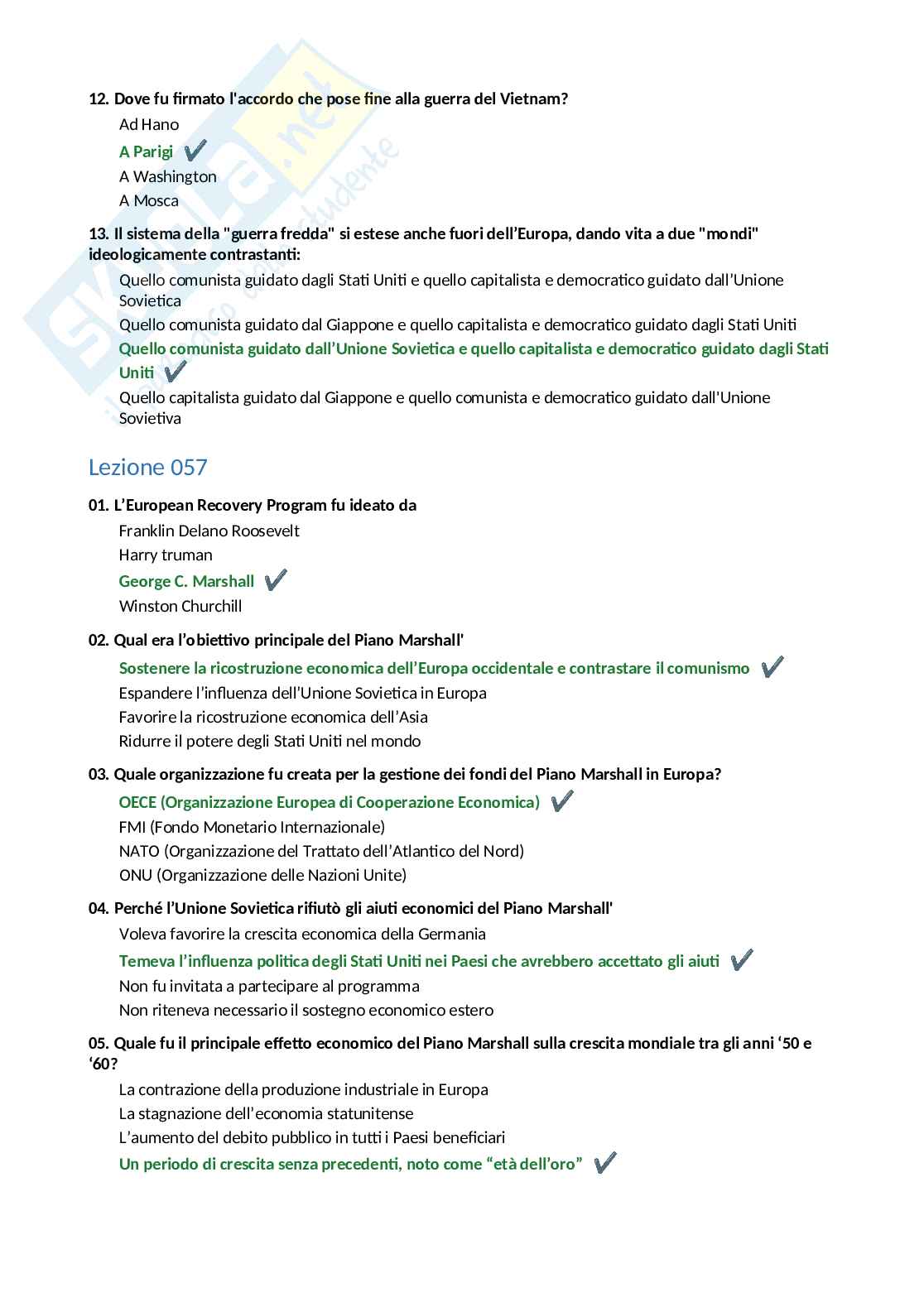 Paniere completo Storia economica, 2026  Pag. 66