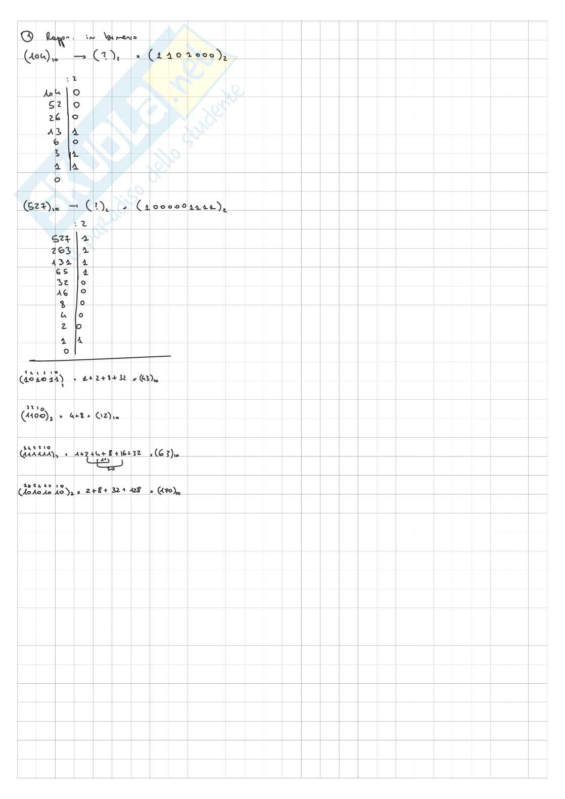 Esercizi codifica Pag. 2