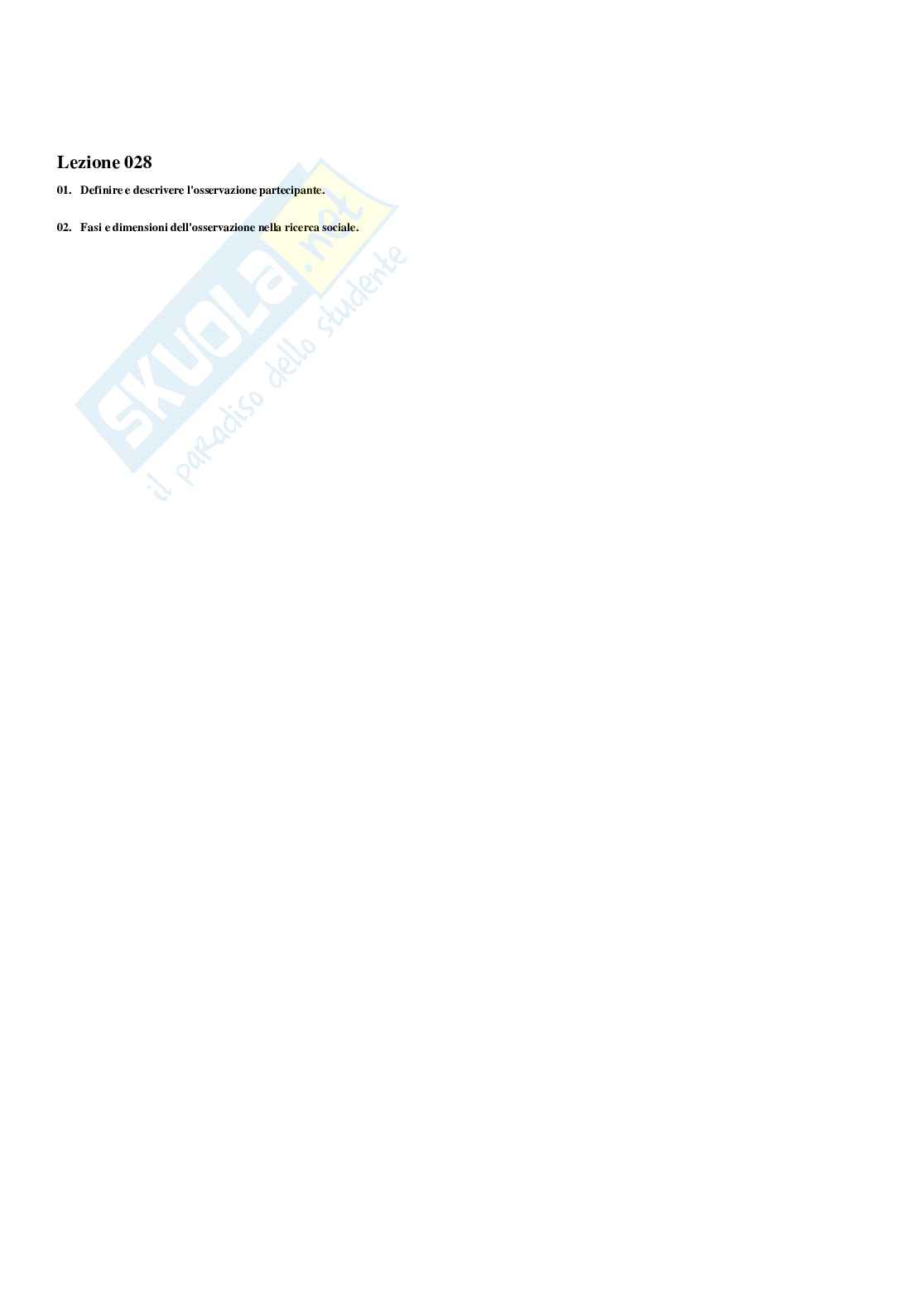 Paniere Metodologia della ricerca sociale - Risposte multiple - aggiornato (2026) Pag. 36