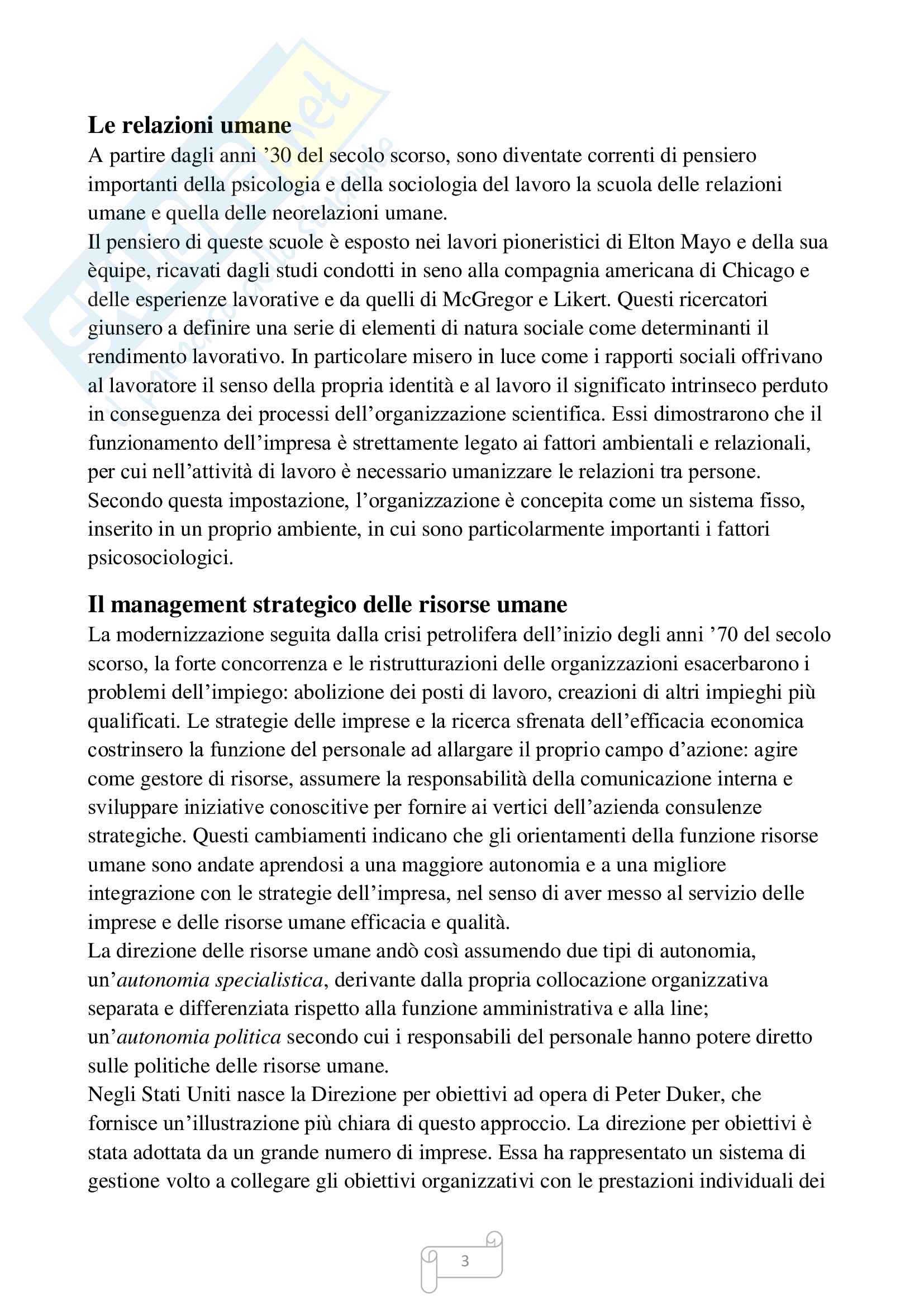 Riassunto esame Sviluppo organizzativo, prof. Santisi, libro consigliato Psicologia del lavoro, Argentero Pag. 2