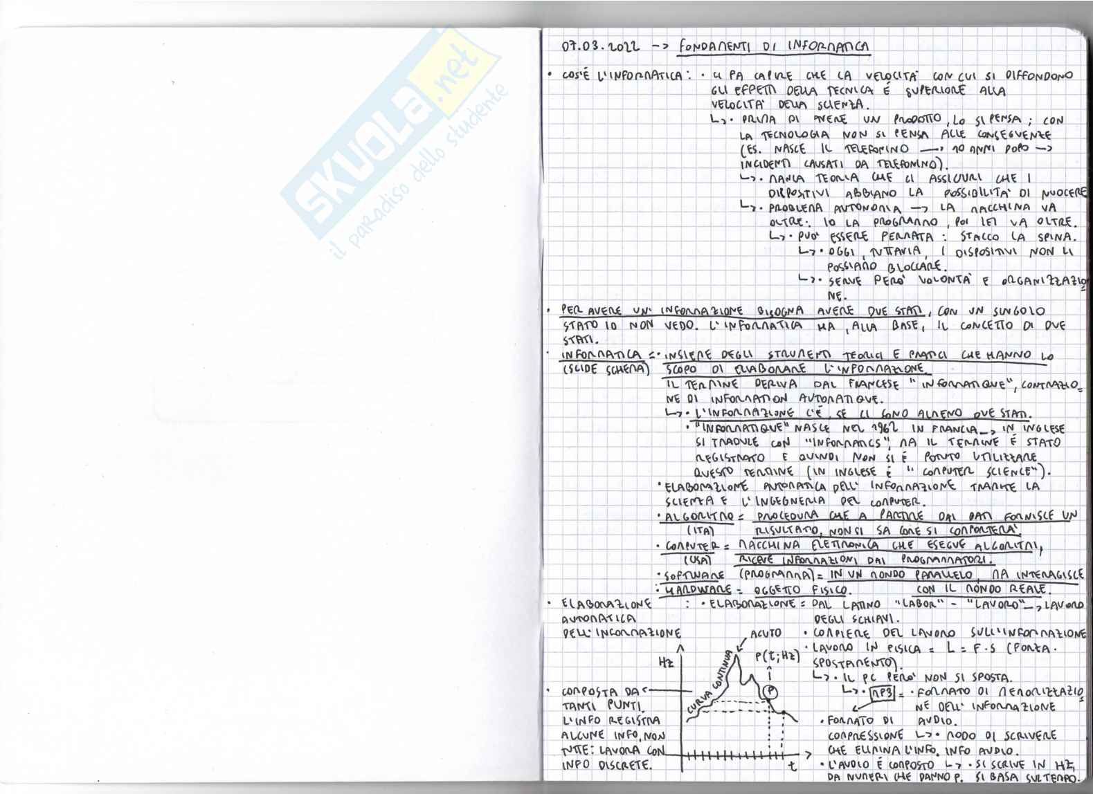 Appunti di fondamenti di informatica Pag. 1