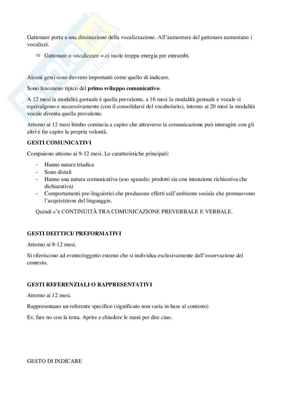 Sviluppo comunicativo e linguistico tipico e atipico Pag. 21