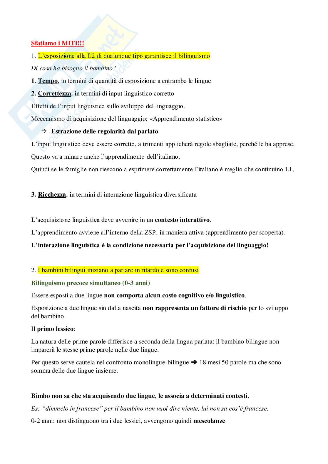 Sviluppo comunicativo e linguistico tipico e atipico Pag. 66