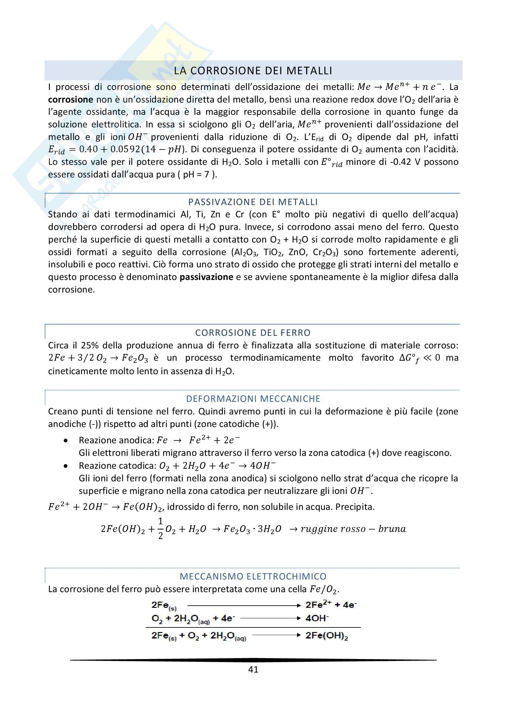 Riassunto esame Chimica, prof. Gambarotti Pag. 41