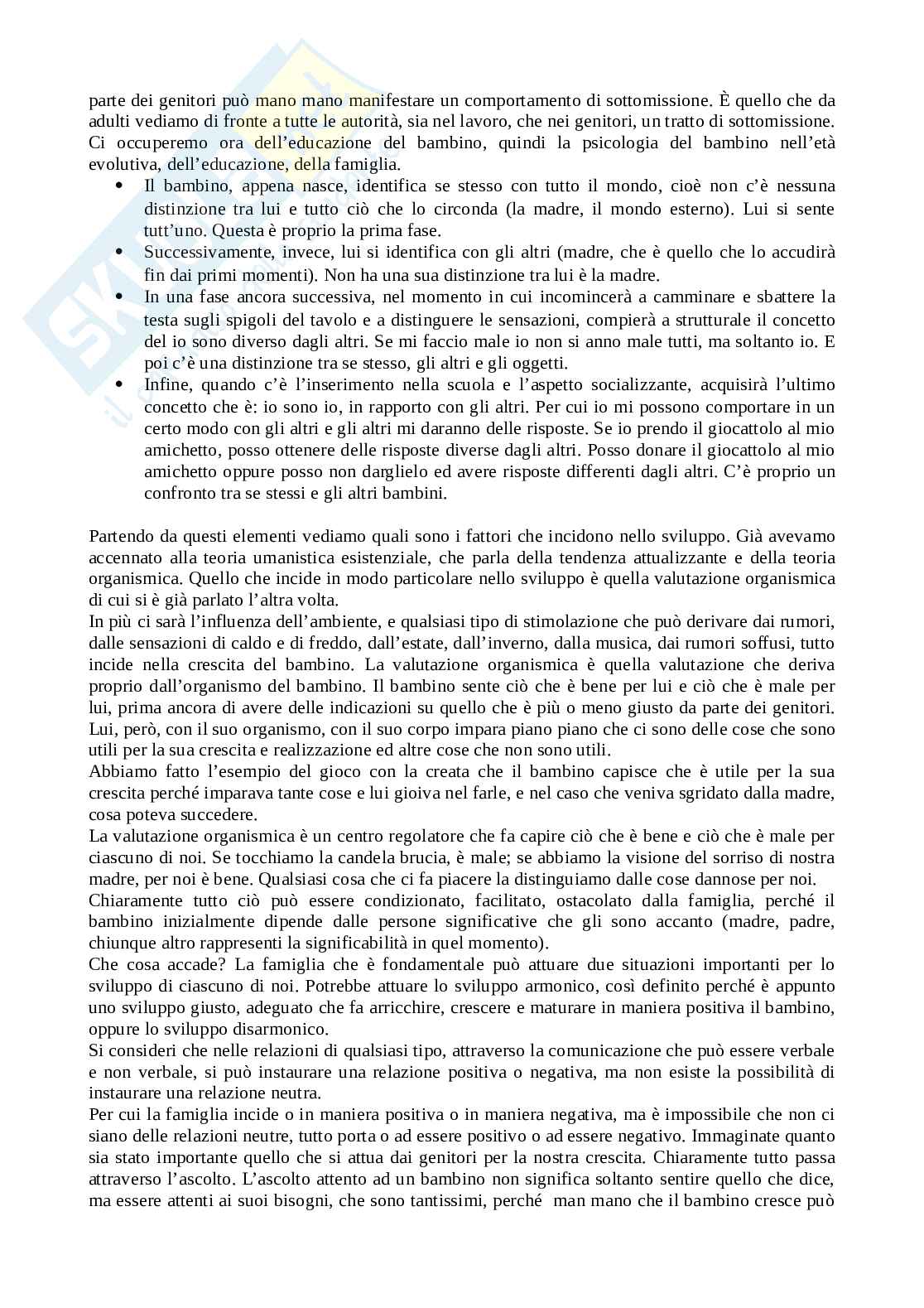 Psicologia dello sviluppo Pag. 11