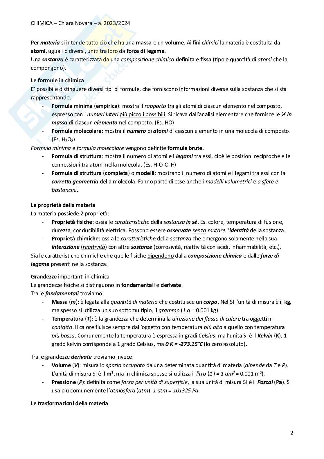 Appunti Chimica Pag. 2