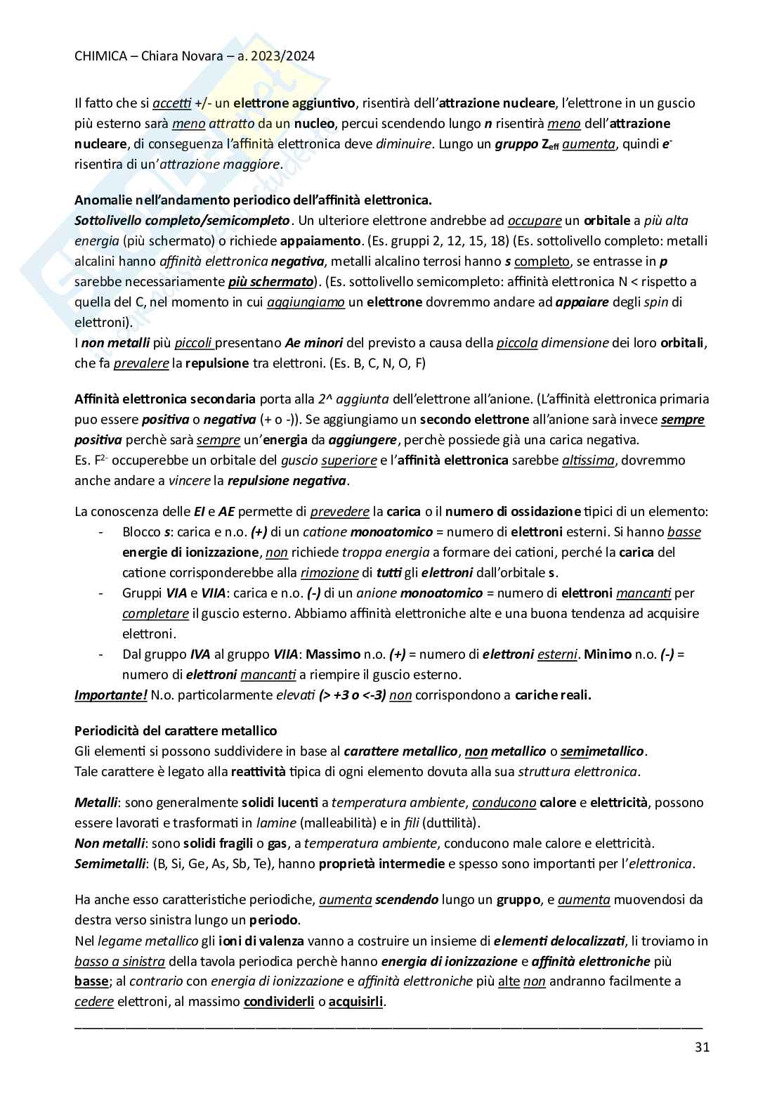 Appunti Chimica Pag. 31