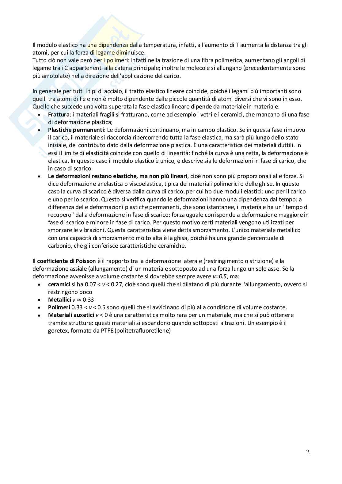 Appunti lezioni Scienze dei materiali Pag. 6