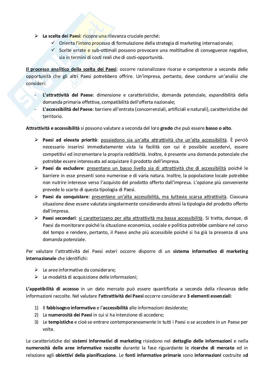 Appunti di Marketing internazionale Pag. 11