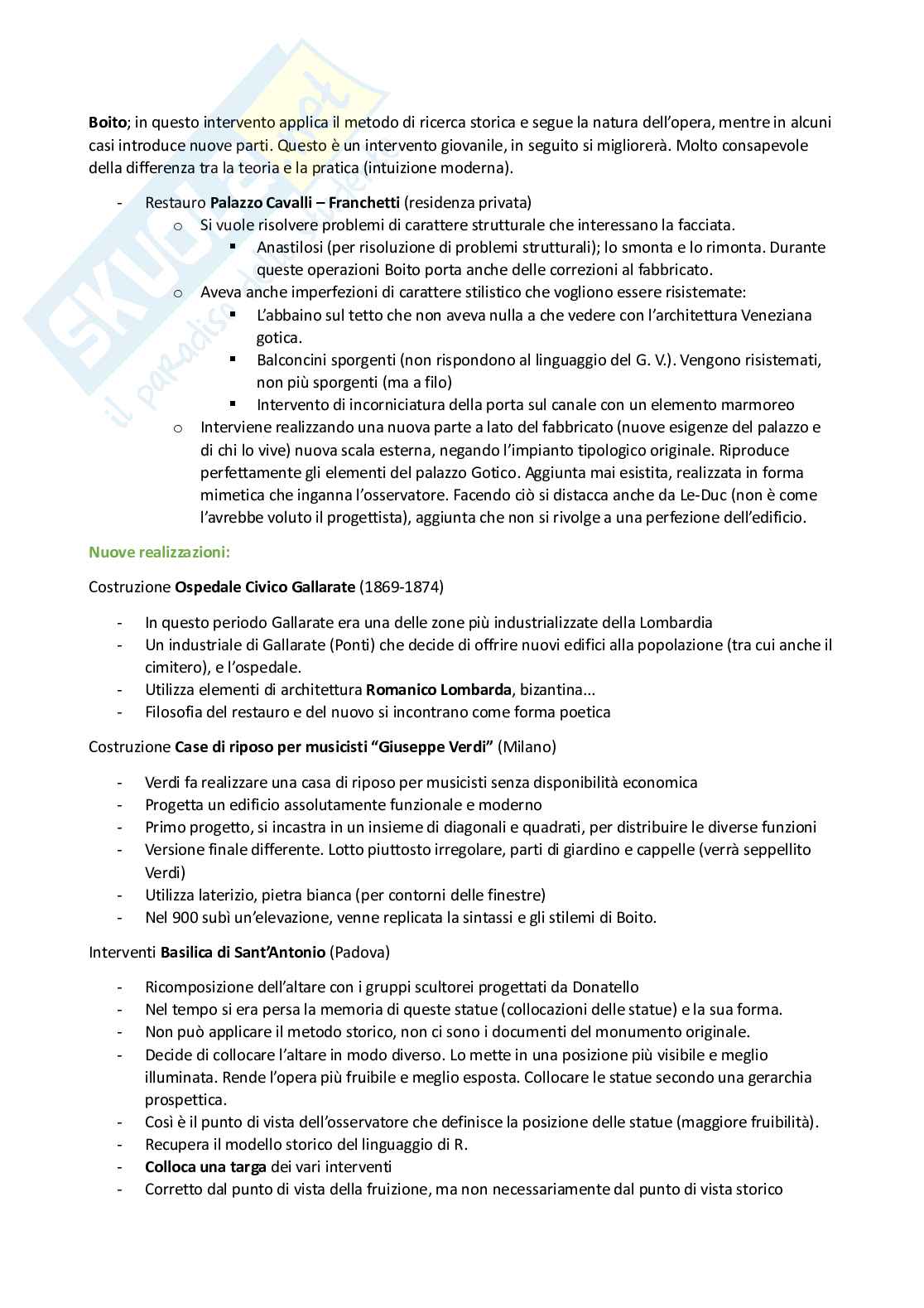 Quaderno di Fondamenti di conservazione dell'edilizia storica - Appunti Pag. 16