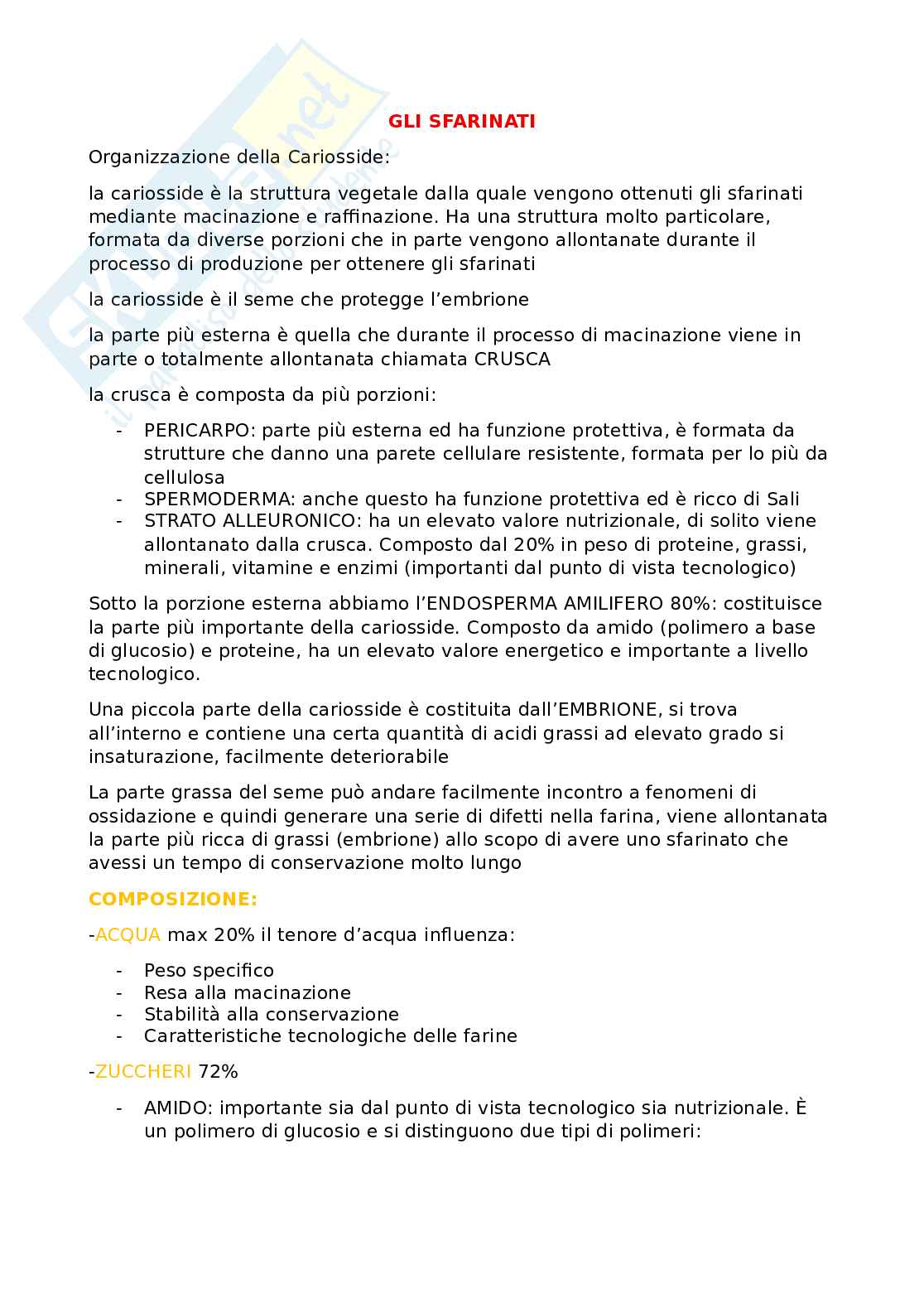 Sfarinati e tutti i metodi di determianazione Pag. 1