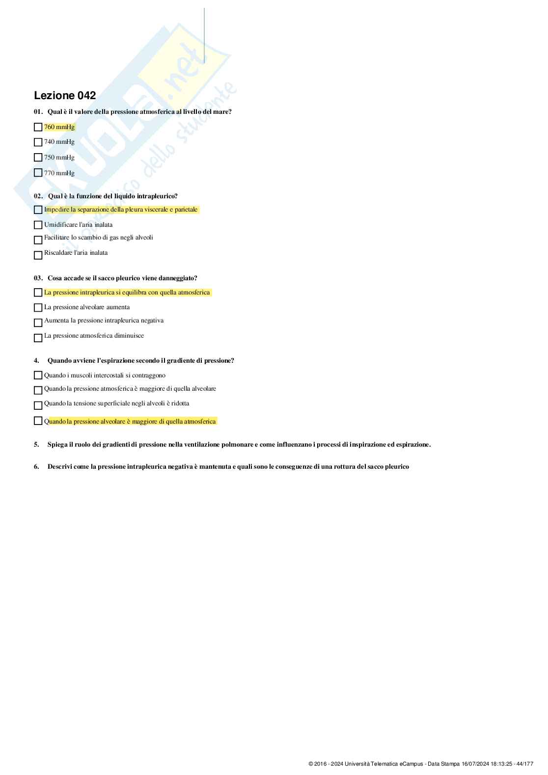 Paniere nuovo Fisiologia umana e dello sport 24/25  Pag. 41