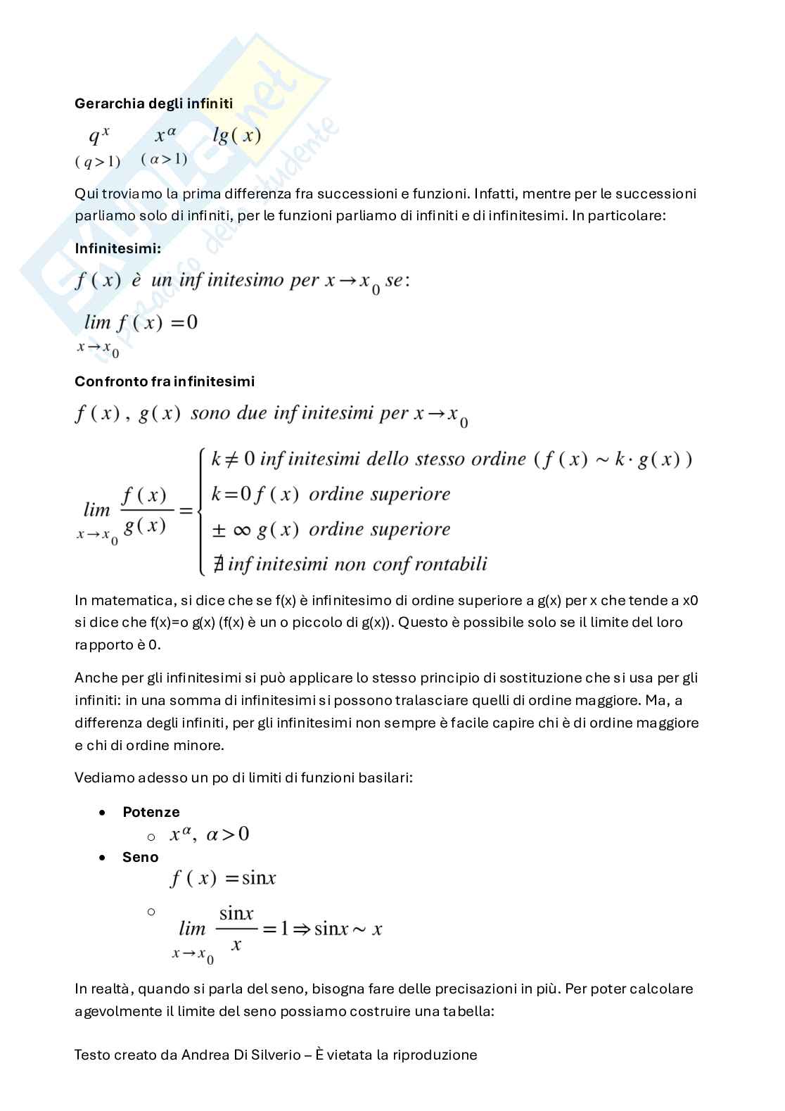 Appunti di Analisi matematica I Pag. 36
