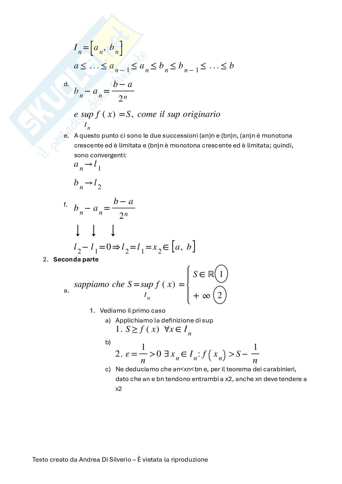 Appunti di Analisi matematica I Pag. 46