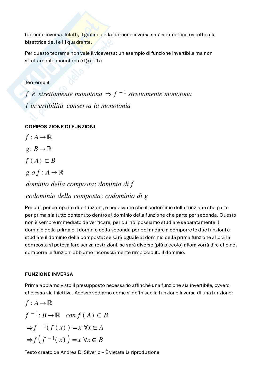 Appunti di Analisi matematica I Pag. 51