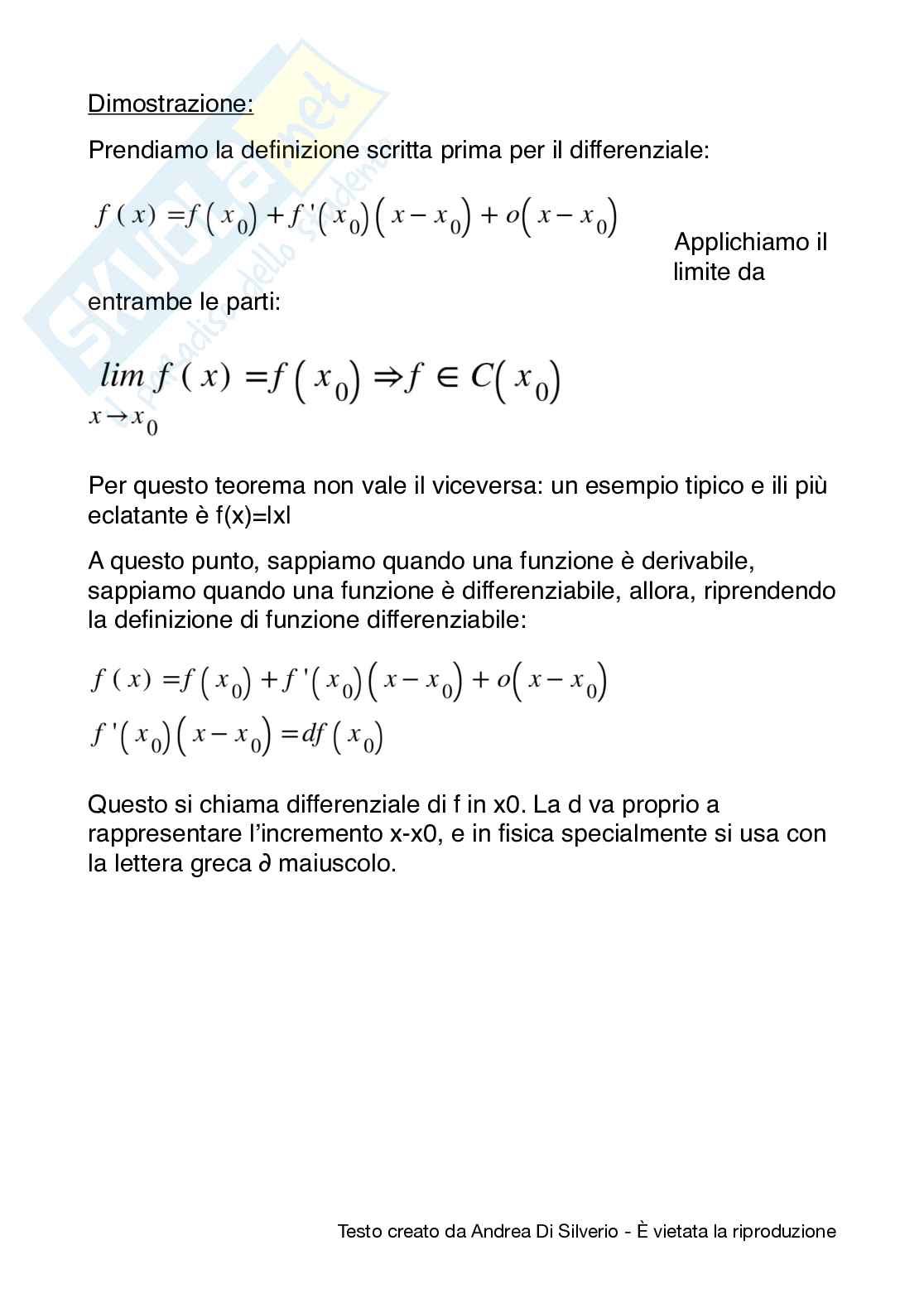 Appunti di Analisi matematica I Pag. 56