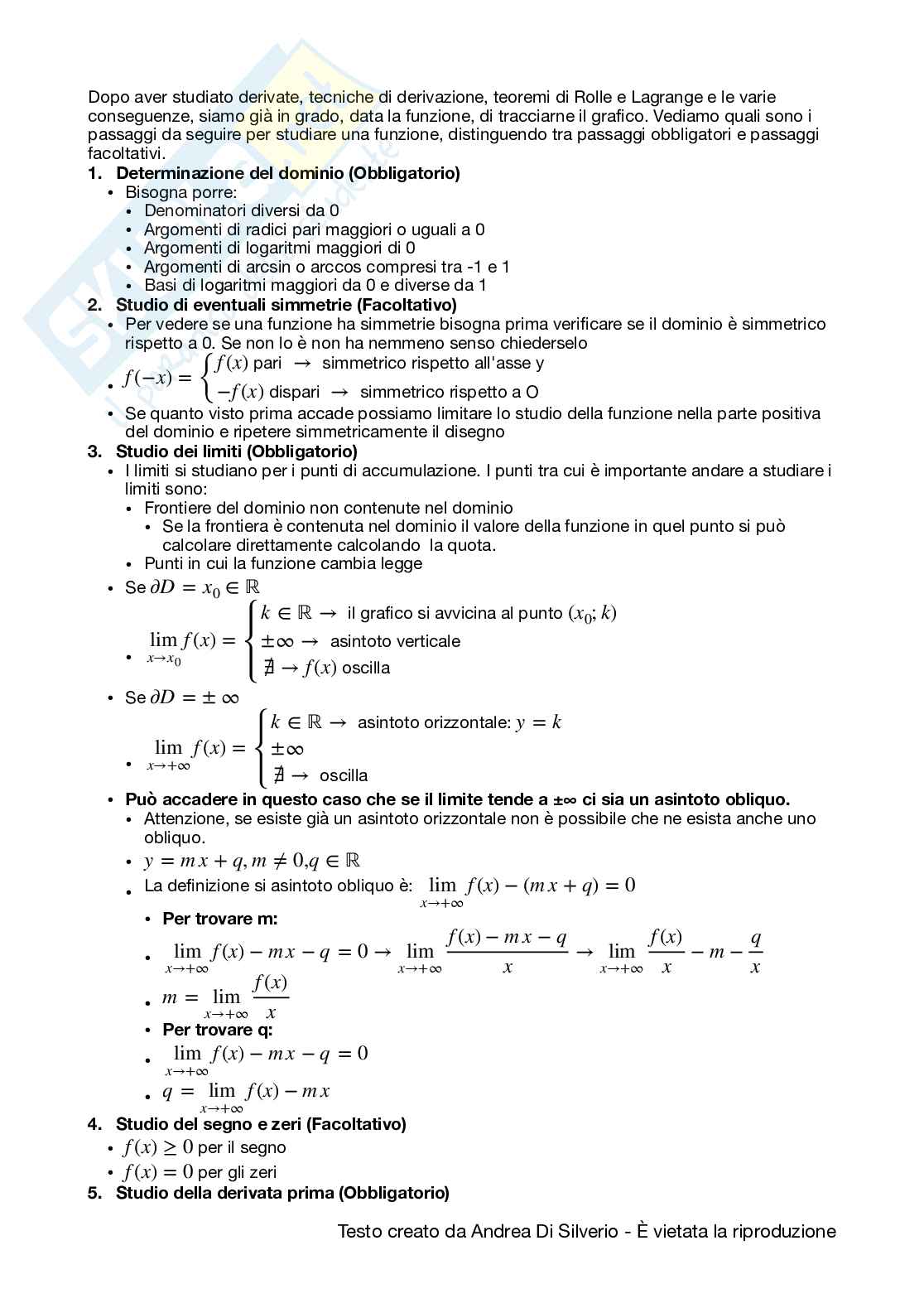 Appunti di Analisi matematica I Pag. 66