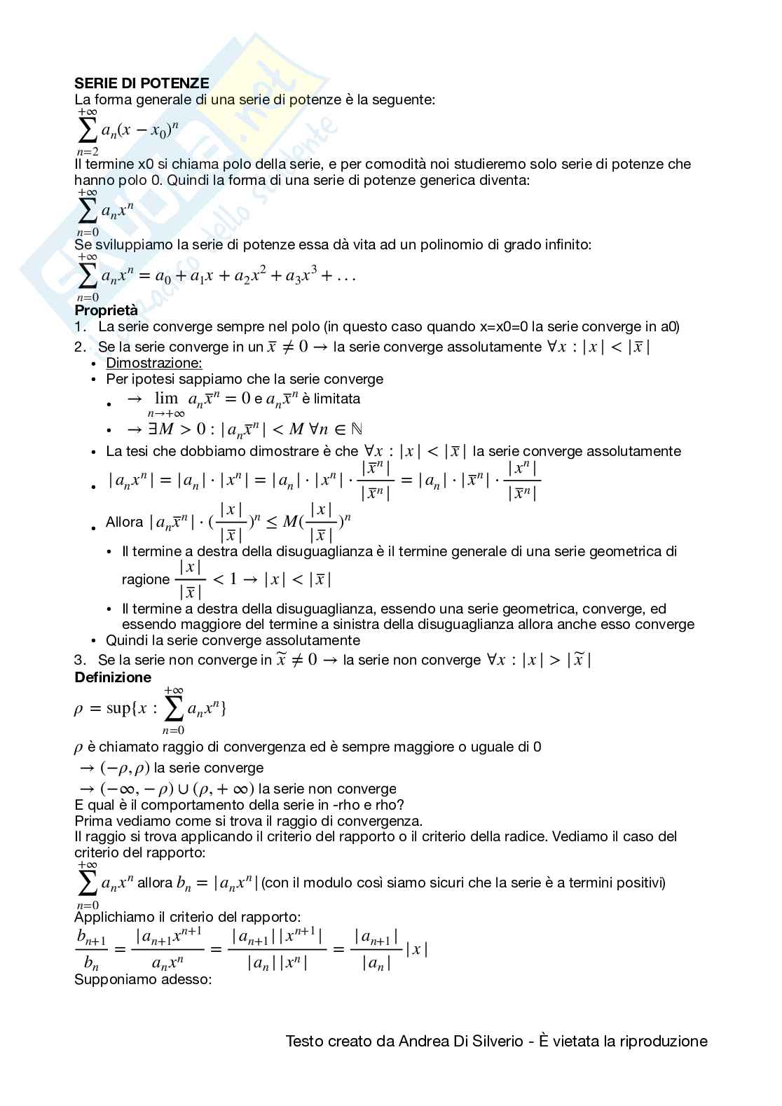 Appunti di Analisi matematica I Pag. 91