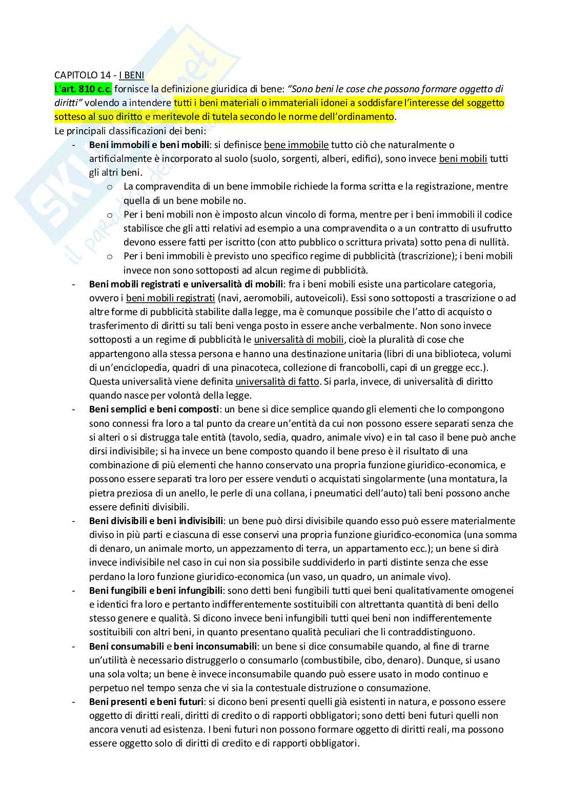 Appunti primo modulo Diritto privato Pag. 16