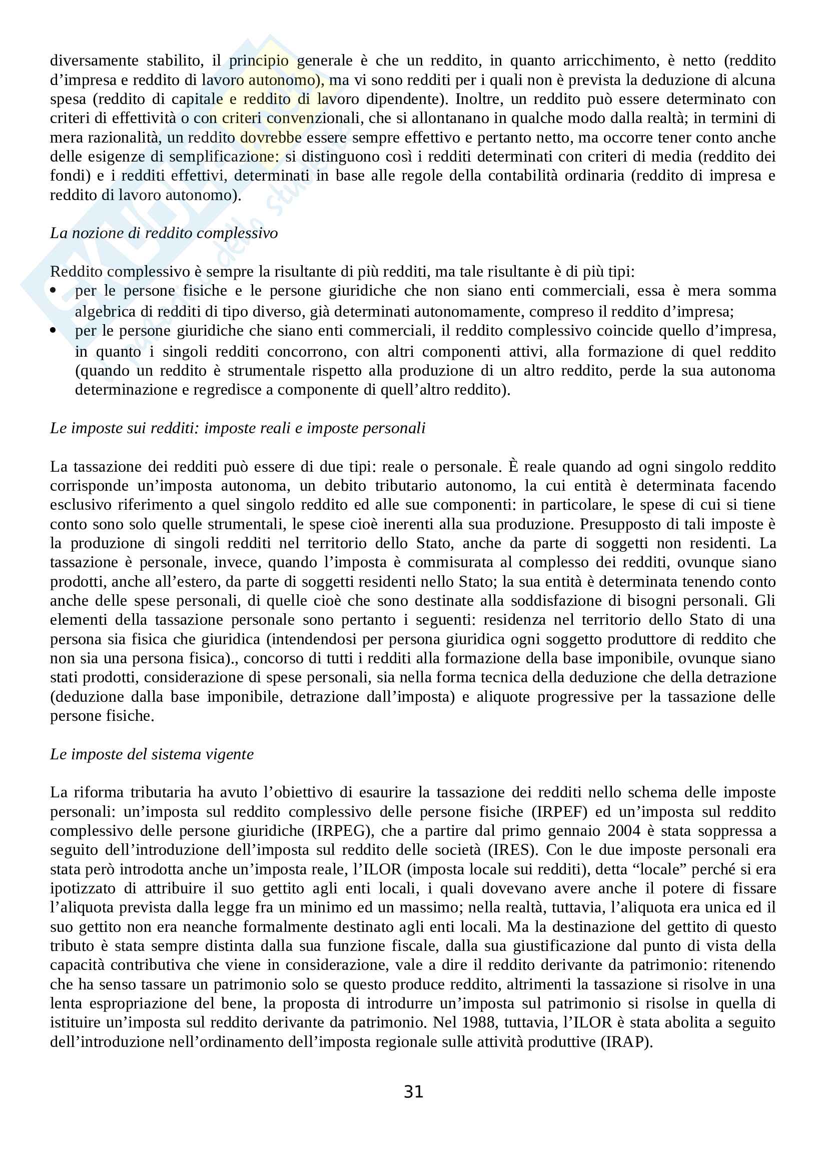 Diritto Tributario - Prof.Maurizio Logozzo Pag. 31