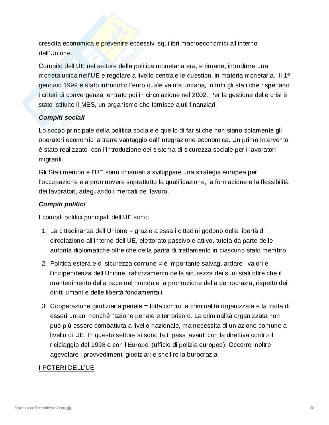 Riassunto esame Scienze dell'amministrazione, Prof. Giannelli Nicola, libro consigliato Sociologia dell'amministrazione, Antonio Russo Pag. 36