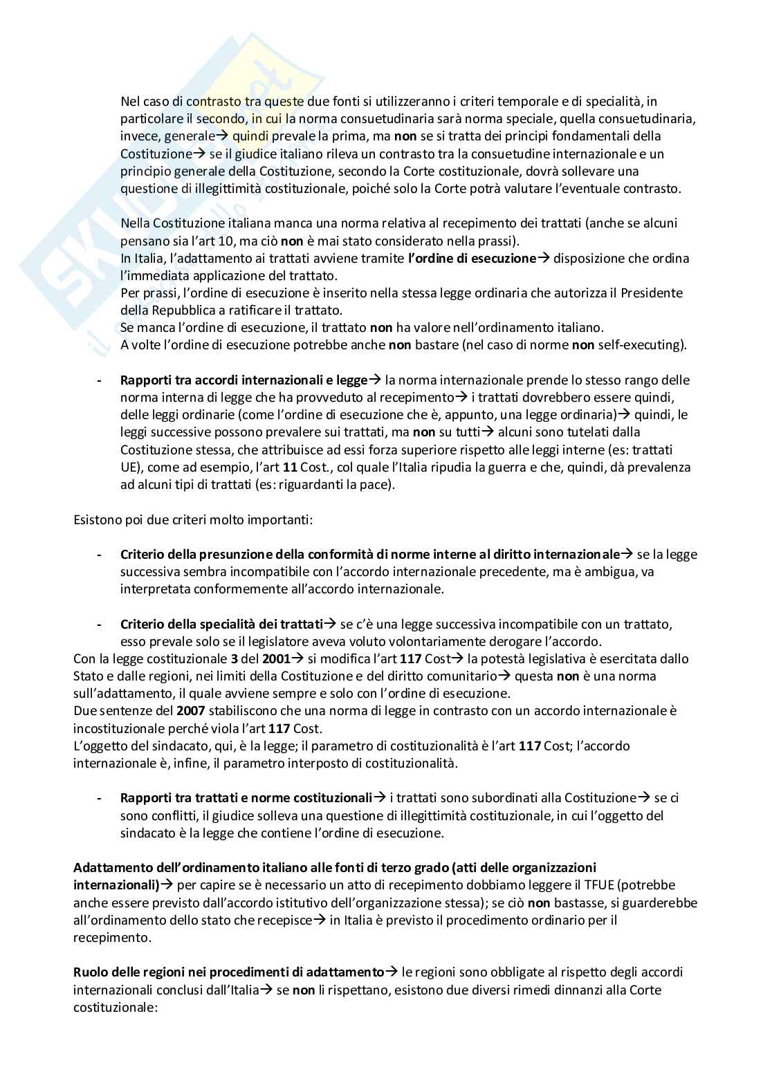 Appunti presi a lezione per l'esame di Diritto internazionale, basati sul manuale Diritto internazionale - XII edizione, Benedetto Conforti e Massimo Iovane Pag. 21